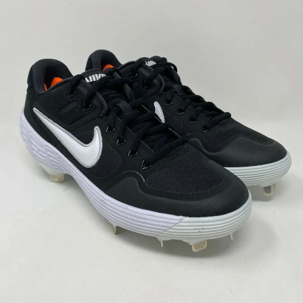 Nike‎ Alpha Huarache Elite 2 Low Baseball Cleats Men's size 7 Black White